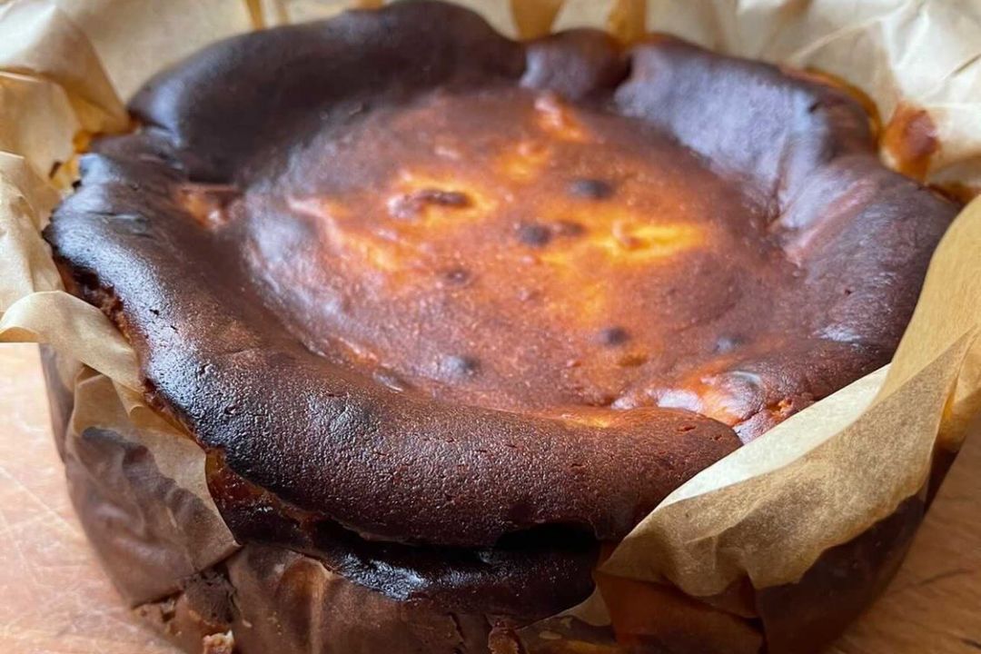 Honeyed Basque Cheesecake